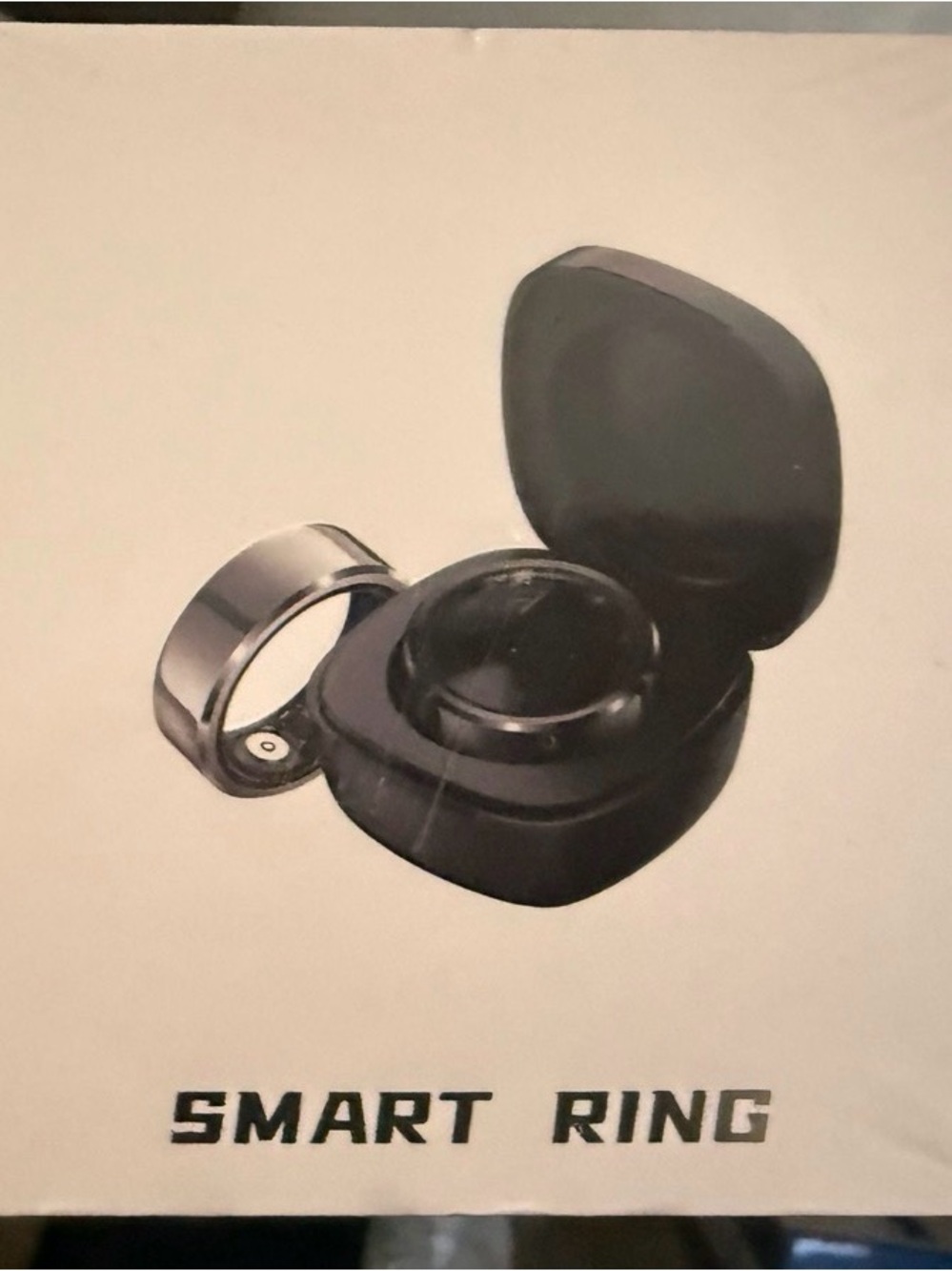 Smart Ring Charging Case and Ring - Black